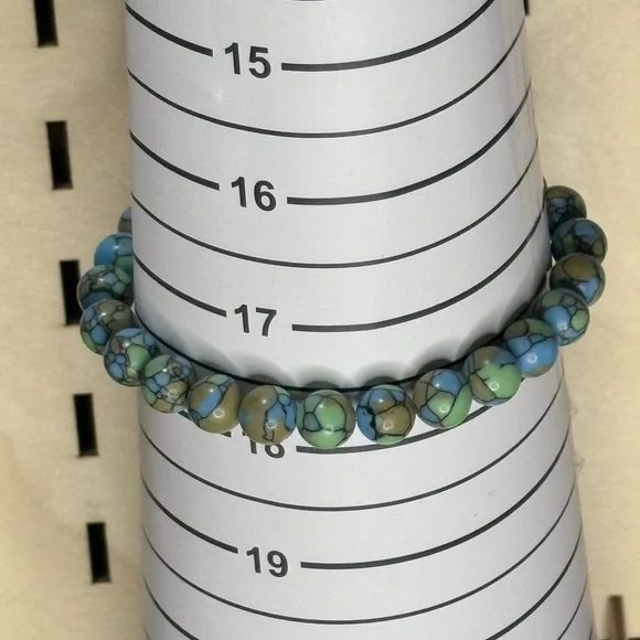 Handcrafted gemstone beaded bracelet - Picture 6 of 9